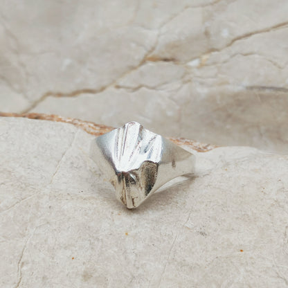 Vintage Lapponia Folded-Form Sterling Silver Ring, 1988
