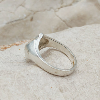 Vintage Lapponia Folded-Form Sterling Silver Ring, 1988
