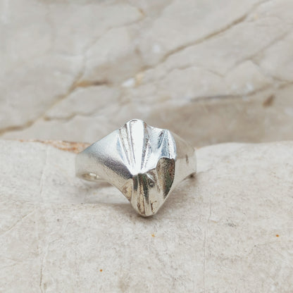 Vintage Lapponia Folded-Form Sterling Silver Ring, 1988