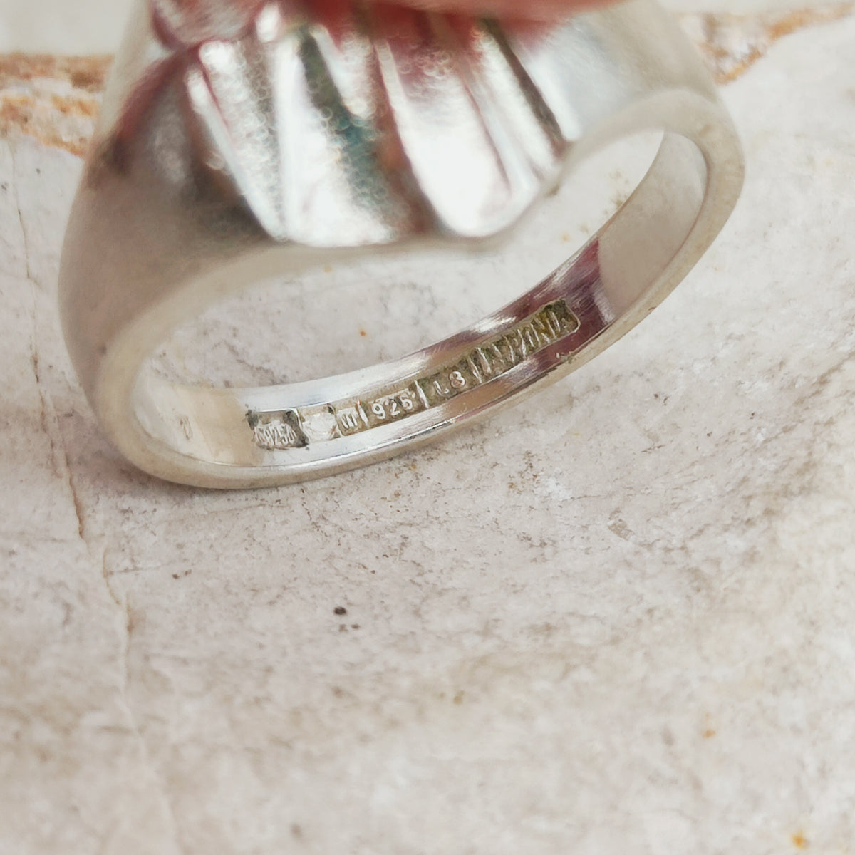 Vintage Lapponia Folded-Form Sterling Silver Ring, 1988