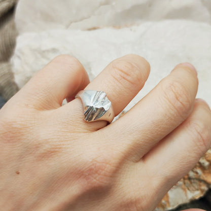 Vintage Lapponia Folded-Form Sterling Silver Ring, 1988