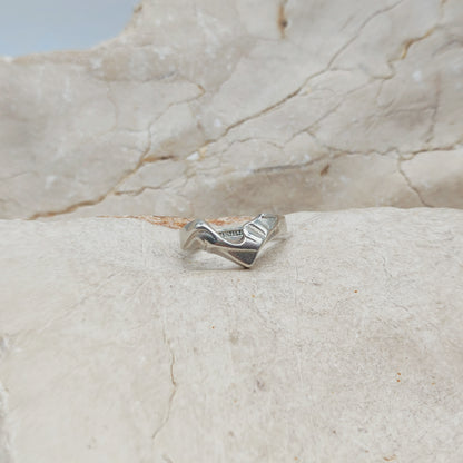 Vintage Lapponia Hebe Sterling Silver Ring by Björn Weckström 1988