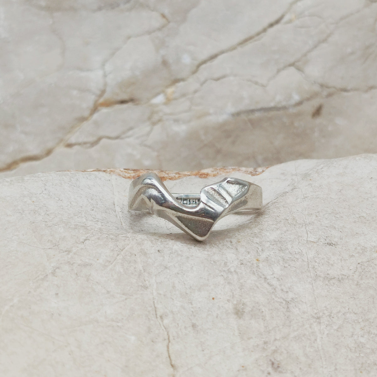 Vintage Lapponia Hebe Sterling Silver Ring by Björn Weckström 1988