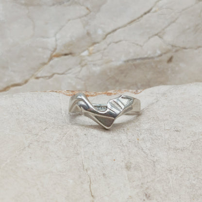 Vintage Lapponia Hebe Sterling Silver Ring by Björn Weckström 1988