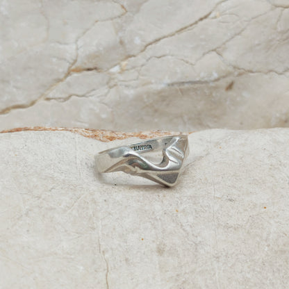 Vintage Lapponia Hebe Sterling Silver Ring by Björn Weckström 1988