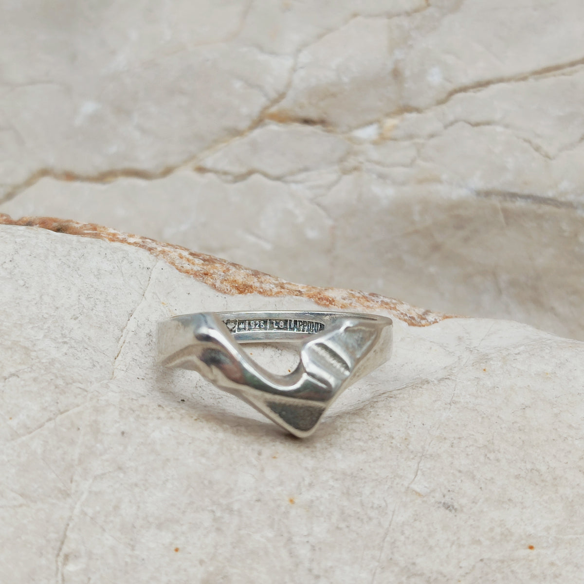 Vintage Lapponia Hebe Sterling Silver Ring by Björn Weckström 1988