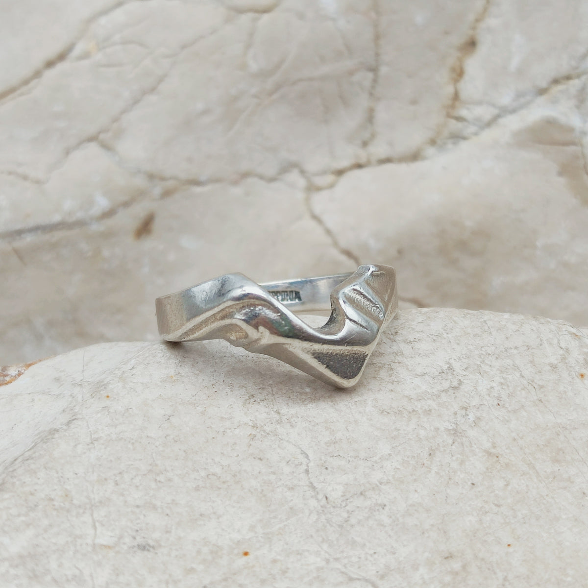 Vintage Lapponia Hebe Sterling Silver Ring by Björn Weckström 1988