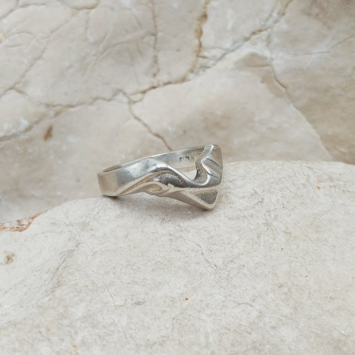 Vintage Lapponia Hebe Sterling Silver Ring by Björn Weckström 1988