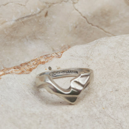Vintage Lapponia Hebe Sterling Silver Ring by Björn Weckström 1988