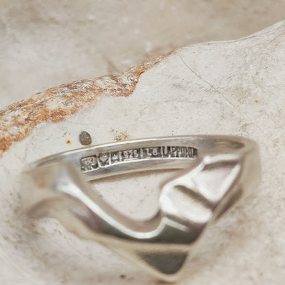 Vintage Lapponia Hebe Sterling Silver Ring by Björn Weckström 1988
