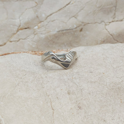 Vintage Lapponia Hebe Sterling Silver Ring by Björn Weckström 1988