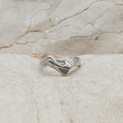 Vintage Lapponia Hebe Sterling Silver Ring by Björn Weckström 1988