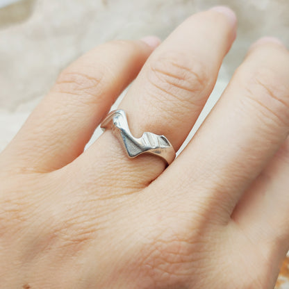 Vintage Lapponia Hebe Sterling Silver Ring by Björn Weckström 1988