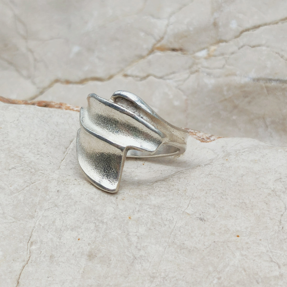 Tango Sterling Silver Ring by Zoltan Popovits for Lapponia