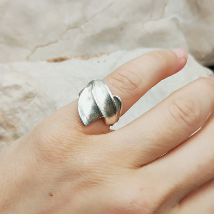 Tango Sterling Silver Ring by Zoltan Popovits for Lapponia