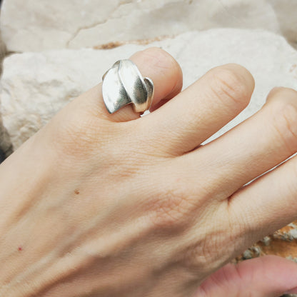 Tango Sterling Silver Ring by Zoltan Popovits for Lapponia