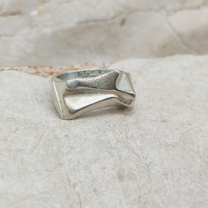 Vintage Mira Sterling Silver Ring by Björn Weckström for Lapponia 1989