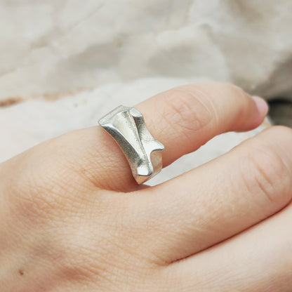 Vintage Mira Sterling Silver Ring by Björn Weckström for Lapponia 1989