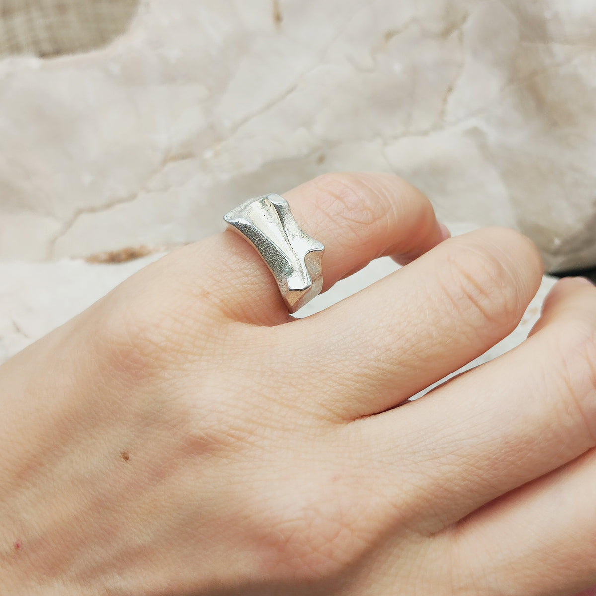 Vintage Mira Sterling Silver Ring by Björn Weckström for Lapponia 1989