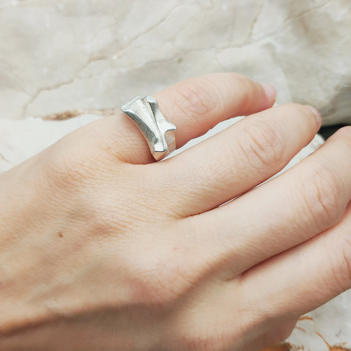 Vintage Mira Sterling Silver Ring by Björn Weckström for Lapponia 1989