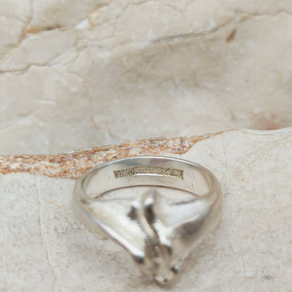 Vintage Lapponia Sculptural Sterling Silver Ring 1984