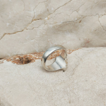 Vintage Lapponia Sculptural Sterling Silver Ring 1984