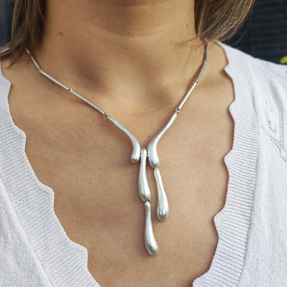 Lapponia Ice Drops ‘50 Years’ Sterling Silver Necklace by Chao-Hsien Kuo, 2009