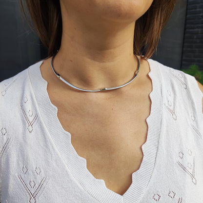 Lapponia Arcturus Sterling Silver Collar Necklace by Zoltan Popovits, 2022