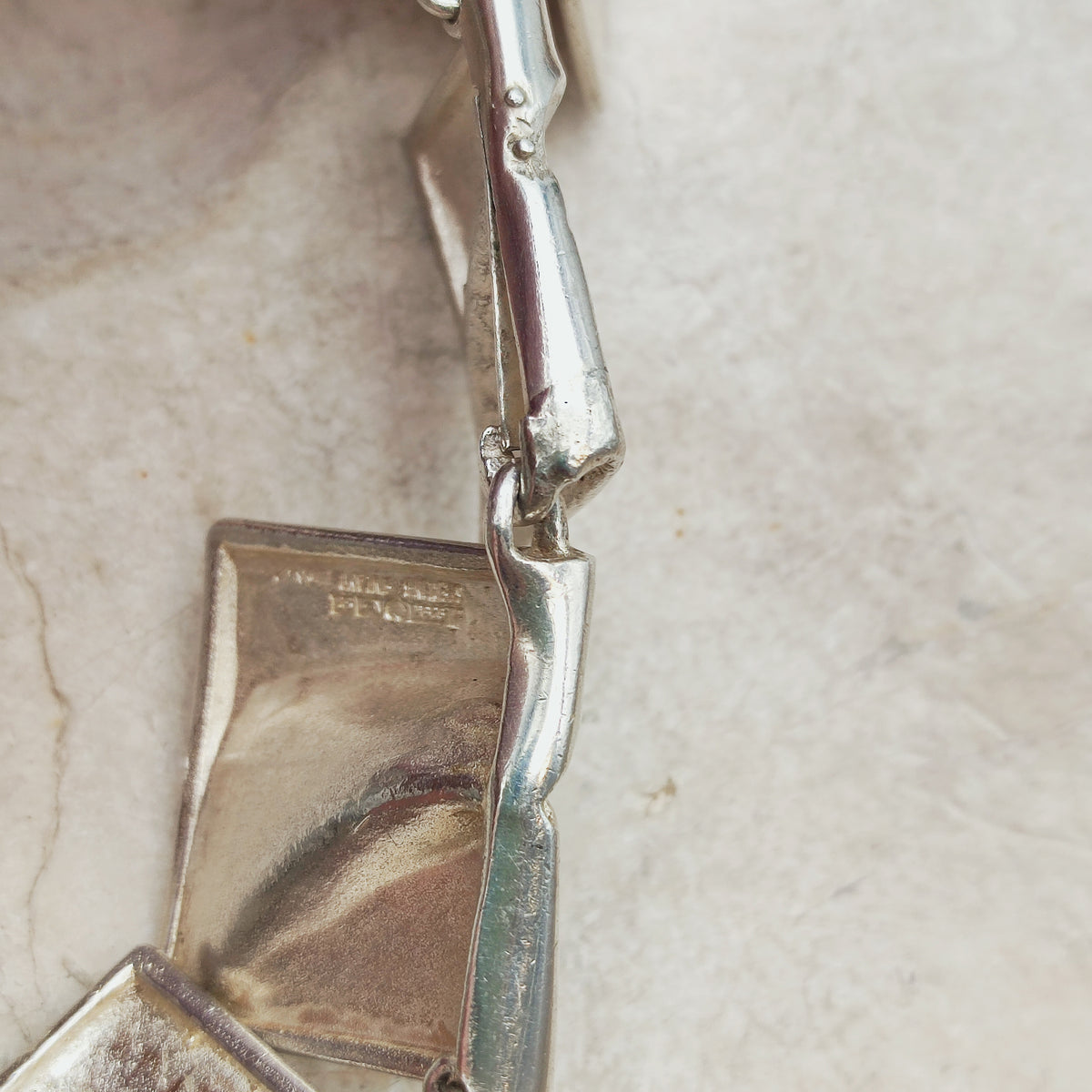 Vintage 1971 Lapponia Planetoid Valleys Sterling Silver Necklace by Björn Weckström