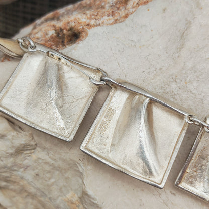 Vintage 1971 Lapponia Planetoid Valleys Sterling Silver Necklace by Björn Weckström