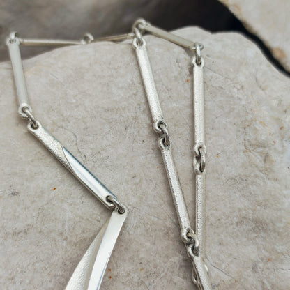 Lapponia Bambu Sterling Silver Necklace by Zoltan Popovits, 2010