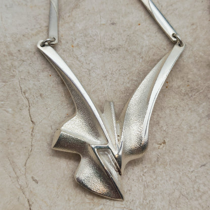 Lapponia Bambu Sterling Silver Necklace by Zoltan Popovits, 2010