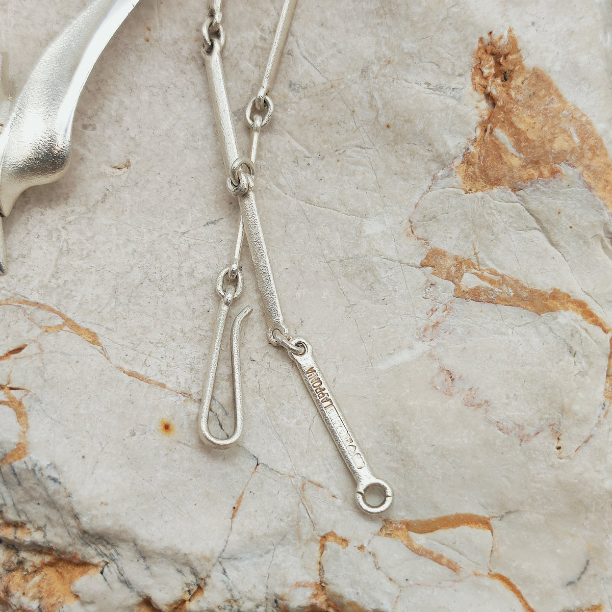 Lapponia Bambu Sterling Silver Necklace by Zoltan Popovits, 2010