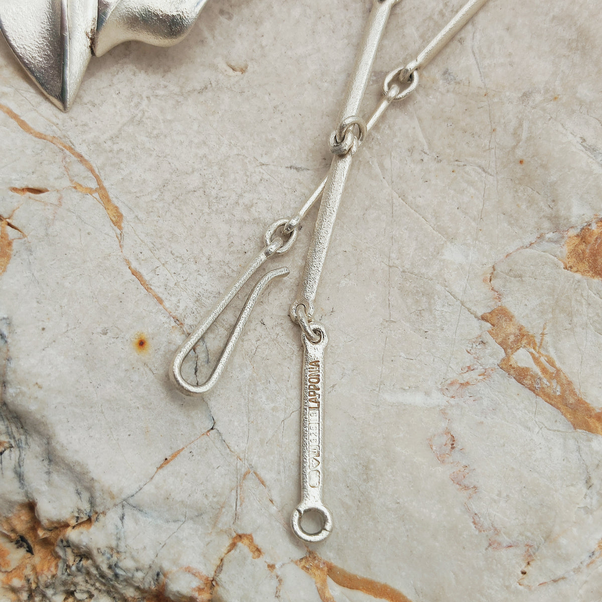Lapponia Bambu Sterling Silver Necklace by Zoltan Popovits, 2010