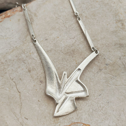 Lapponia Bambu Sterling Silver Necklace by Zoltan Popovits, 2010