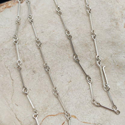 Vintage Lapponia Silver Path Sterling Silver Necklace by Björn Weckström, 1990