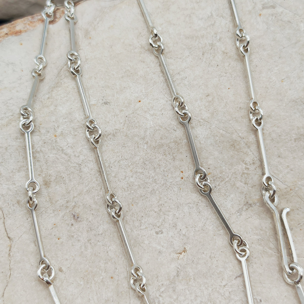 Vintage Lapponia Silver Path Sterling Silver Necklace by Björn Weckström, 1990