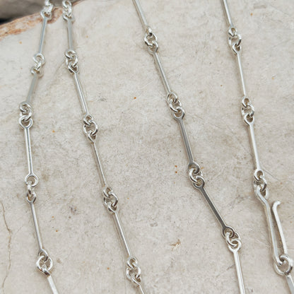 Vintage Lapponia Silver Path Sterling Silver Necklace by Björn Weckström, 1990