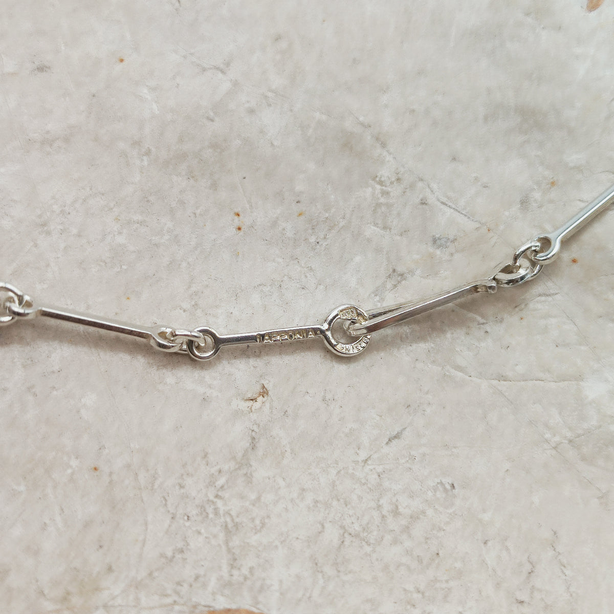 Vintage Lapponia Silver Path Sterling Silver Necklace by Björn Weckström, 1990