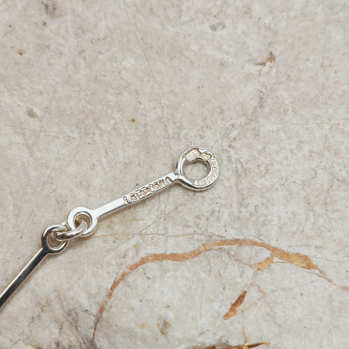 Vintage Lapponia Silver Path Sterling Silver Necklace by Björn Weckström, 1990