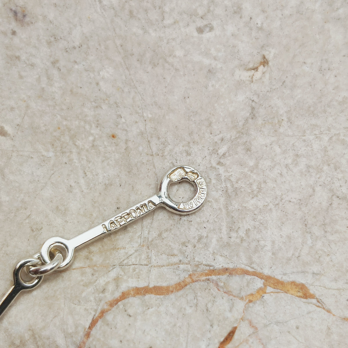 Vintage Lapponia Silver Path Sterling Silver Necklace by Björn Weckström, 1990