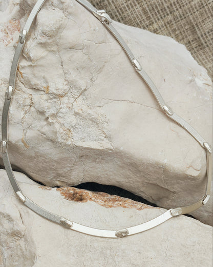 Vintage Lapponia Labyrinth Sterling Silver Necklace by Björn Weckström 41cm, 2003