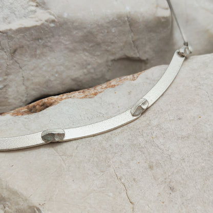 Vintage Lapponia Labyrinth Sterling Silver Necklace by Björn Weckström 41cm, 2003