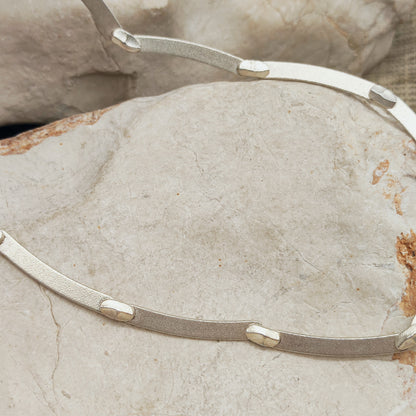 Vintage Lapponia Labyrinth Sterling Silver Necklace by Björn Weckström 41cm, 2003