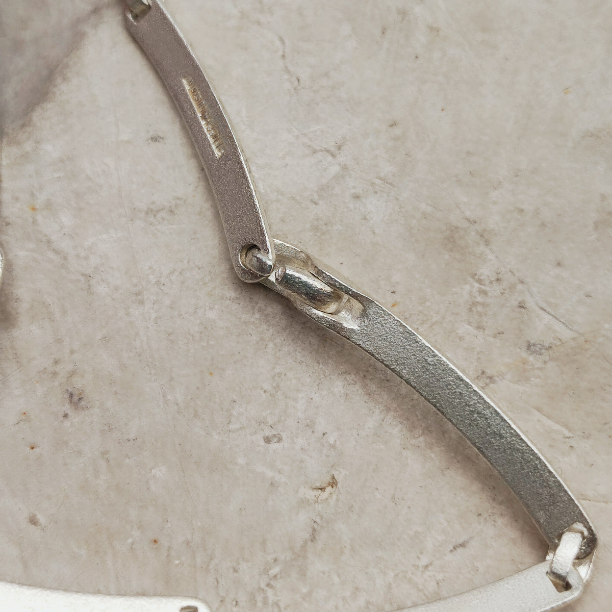 Vintage Lapponia Labyrinth Sterling Silver Necklace by Björn Weckström 41cm, 2003