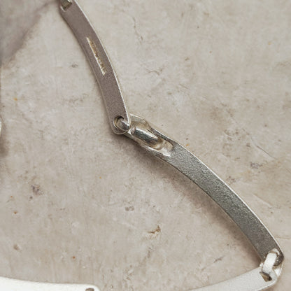 Vintage Lapponia Labyrinth Sterling Silver Necklace by Björn Weckström 41cm, 2003