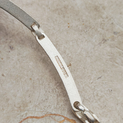 Vintage Lapponia Labyrinth Sterling Silver Necklace by Björn Weckström 41cm, 2003