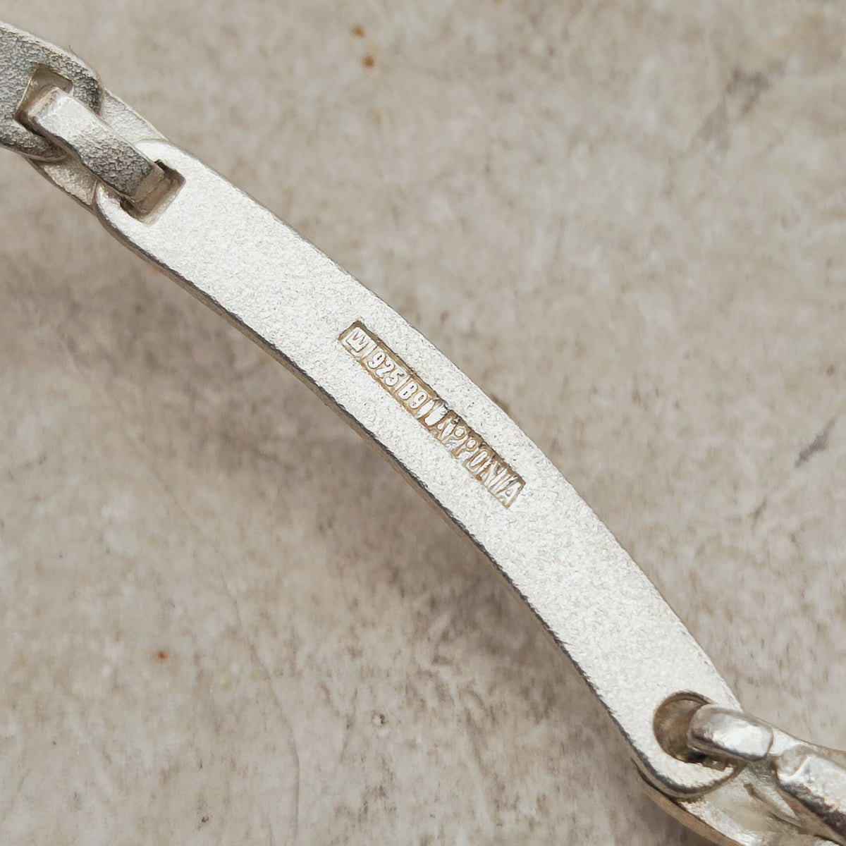 Vintage Lapponia Labyrinth Sterling Silver Necklace by Björn Weckström 41cm, 2003