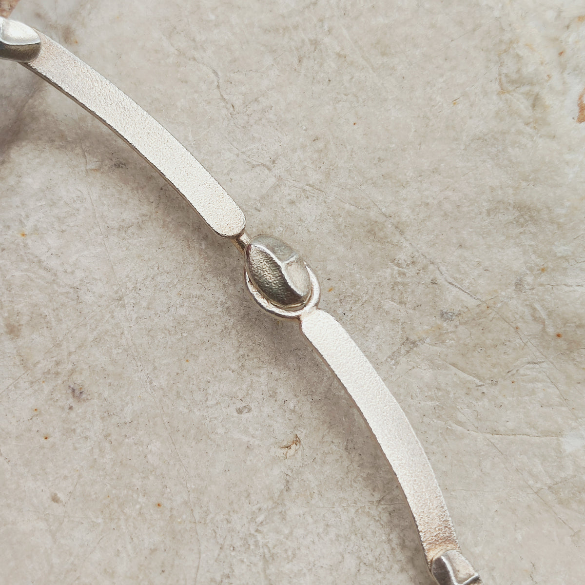 Vintage Lapponia Labyrinth Sterling Silver Toggle Necklace by Björn Weckström 38cm, 1978