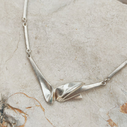 Vintage Lapponia Hespera Sterling Silver Necklace by Zoltan Popovits, 1988